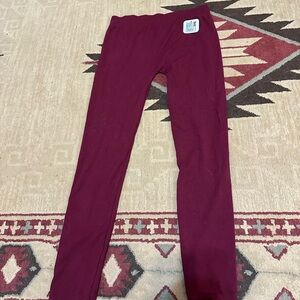 Maroon Leggings